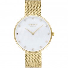 Женские часы Obaku Mesh V288LXGWHG