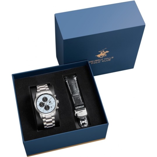 Мужские часы Beverly Hills Polo Club SET BOX Quartz Gents BP3861X.300 - фото 1