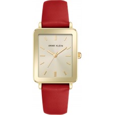 Женские наручные часы Anne Klein Rectangular Leather 3702CHRD