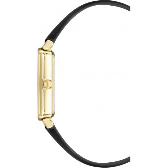 Женские наручные часы Anne Klein Rectangular Leather 3702BKBK - фото 2