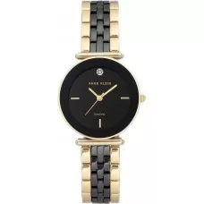 Женские часы Anne Klein Ceramic Diamond 3158BKGB