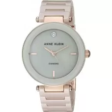 Женские часы Anne Klein Ceramic Diamond 1018RGTN