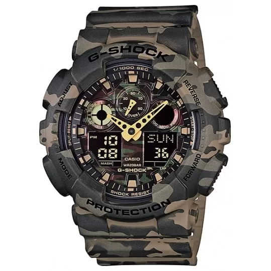 Мужские часы Casio G-Shock GA-100CM-5A - фото 1